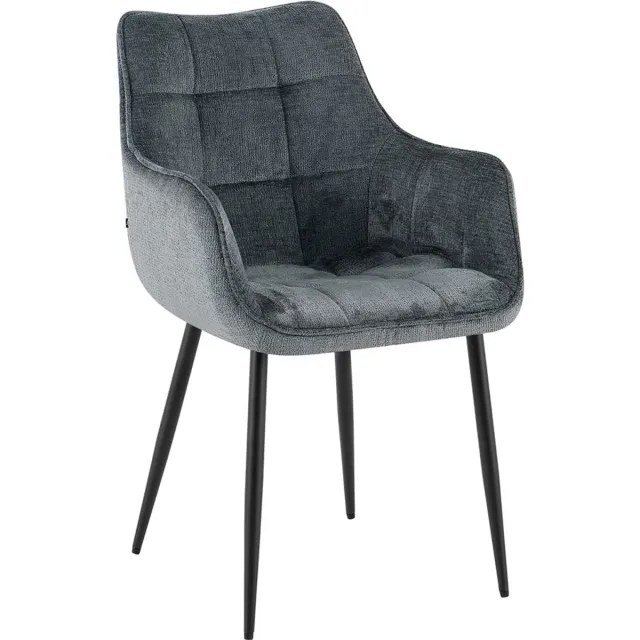 Benoa Eetkamerstoel Lucille Arm Perfect Harmony - Petrol - eetkamerstoelen set van 2 Blauw