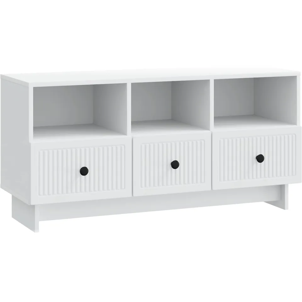 vidaXL TV-kast met lade Wit 102 x 34,5 x 50 cm Bewerkt hout, foto 3