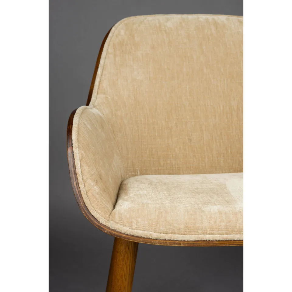 Dutchbone Taylor eetkamerstoel beige, foto 6