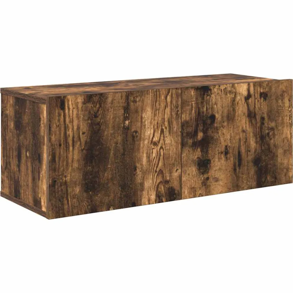 vidaXL 3-delige Tv-meubelset bewerkt hout gerookt eikenkleurig, foto 4