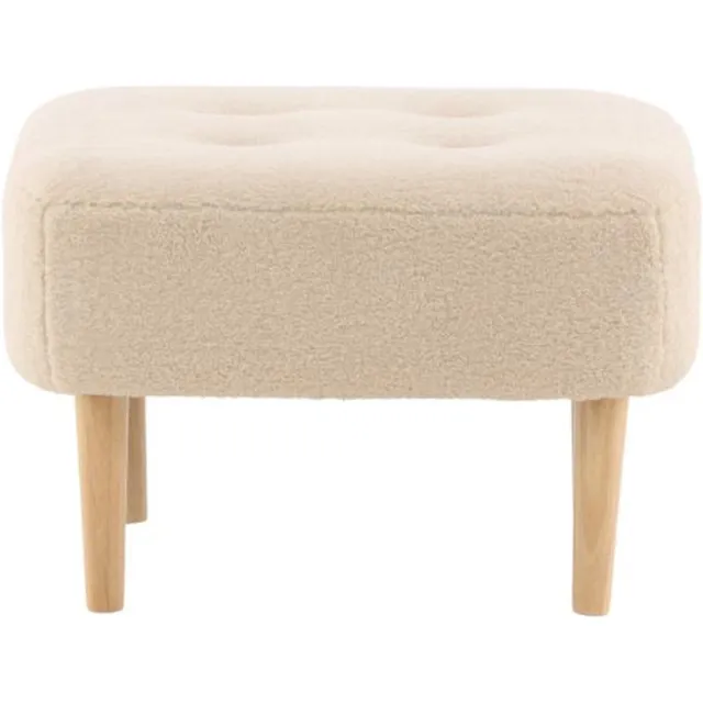 Svea Kai poef - teddy - beige