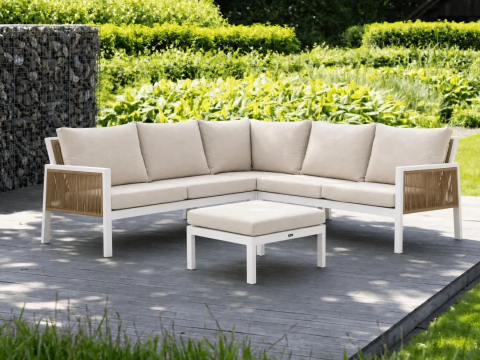 Manifesto Furniture Manifesto Alzano hoek loungeset 4-delig taupe, foto 3