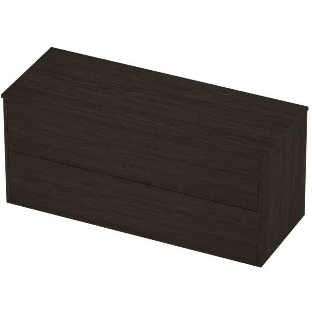 Proline Deck Badmeubelset Voor Grepen Symmetrisch Kader 2 Laden 120x46x54 cm Mokka Oak Eiken