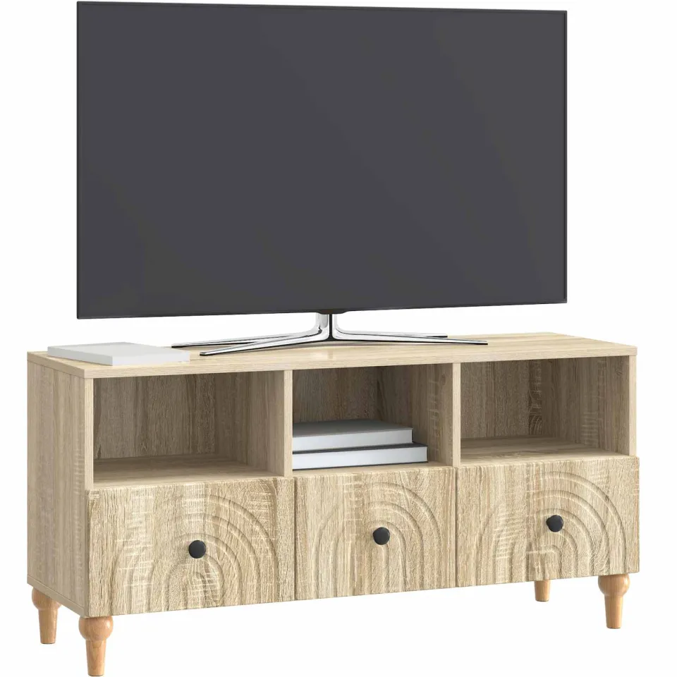 vidaXL TV-kast 102 x 34,5 x 50 cm Sonoma Eiken Geconstrueerd hout