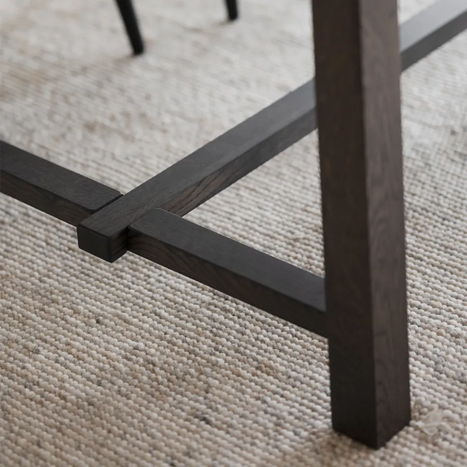 Rowico Home Brooklyn verlengbare houten eettafel donker eiken - 220 x 95 cm, foto 4