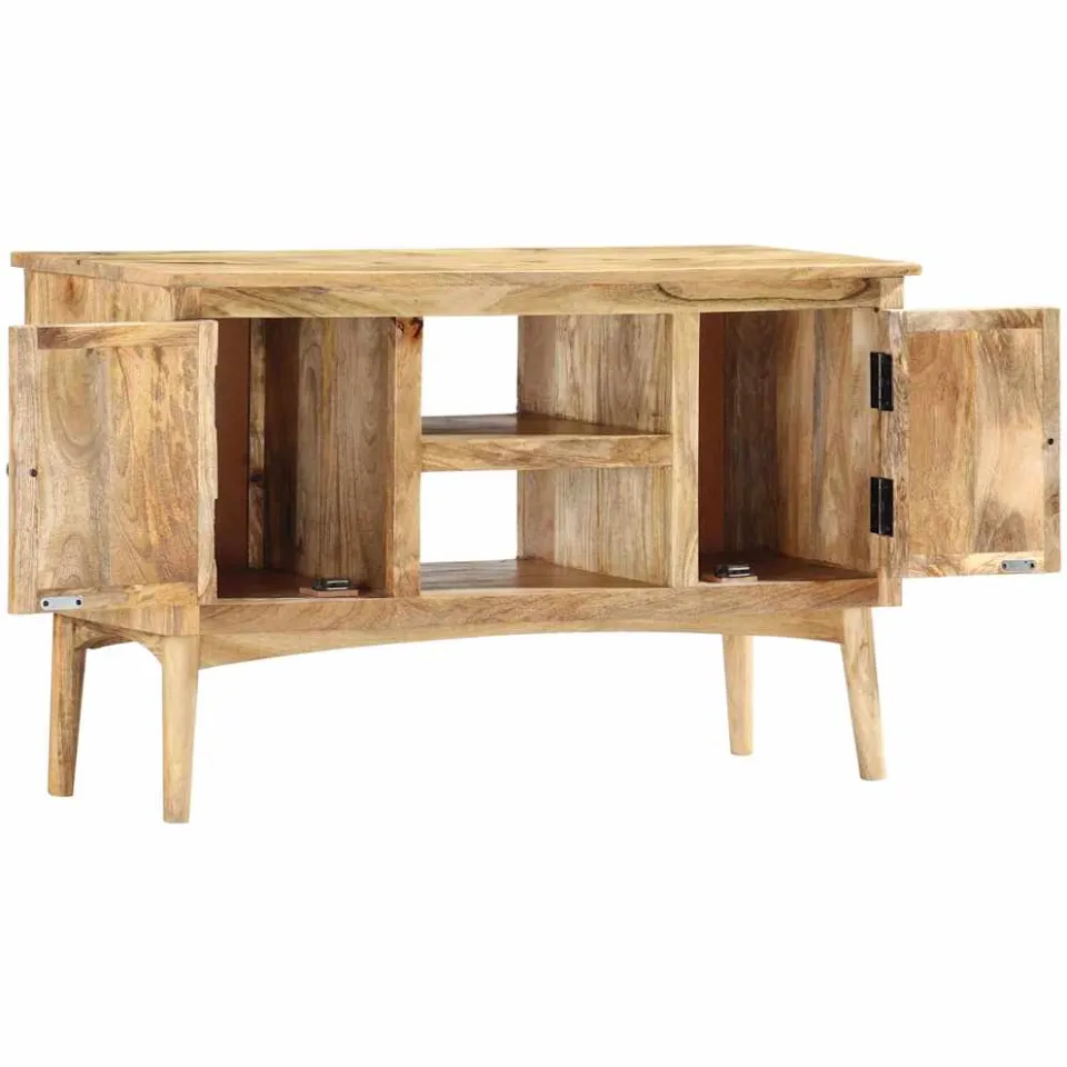 vidaXL Dressoir 100x35x60 cm massief mangohout bruin, foto 2