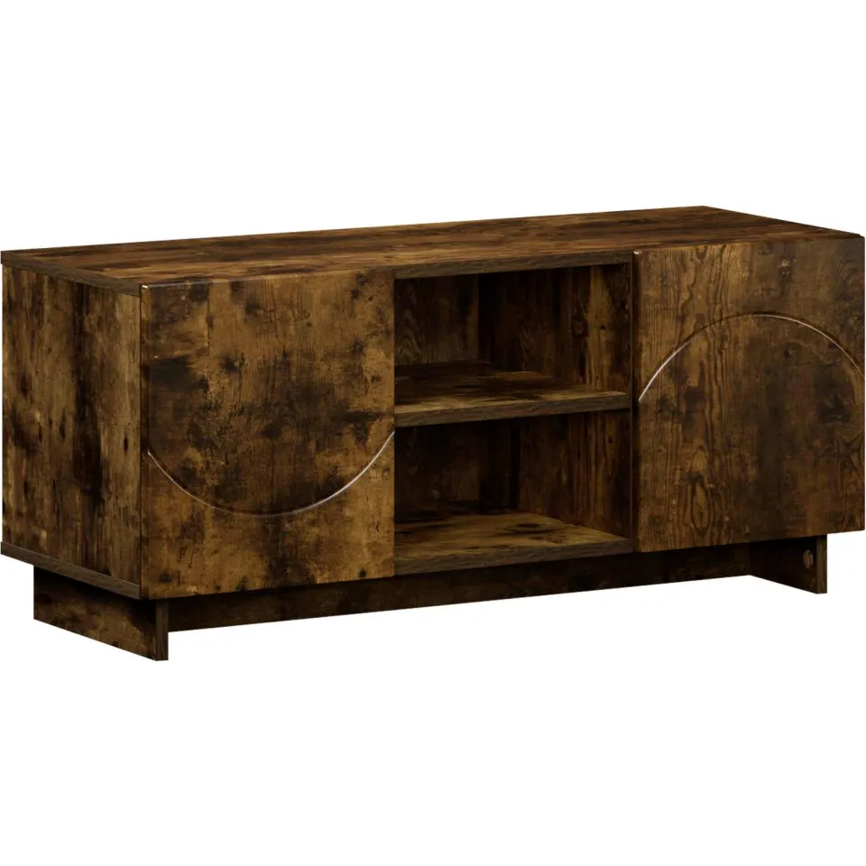 vidaXL TV-standaard 90 x 34,5 x 40 cm Gerookt eiken Bewerkt hout, foto 3