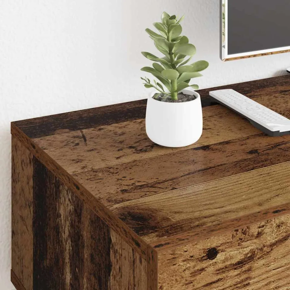 vidaXL TV-kast 150 x 36 x 30 cm Oud hout Bewerkt hout bruin, foto 3
