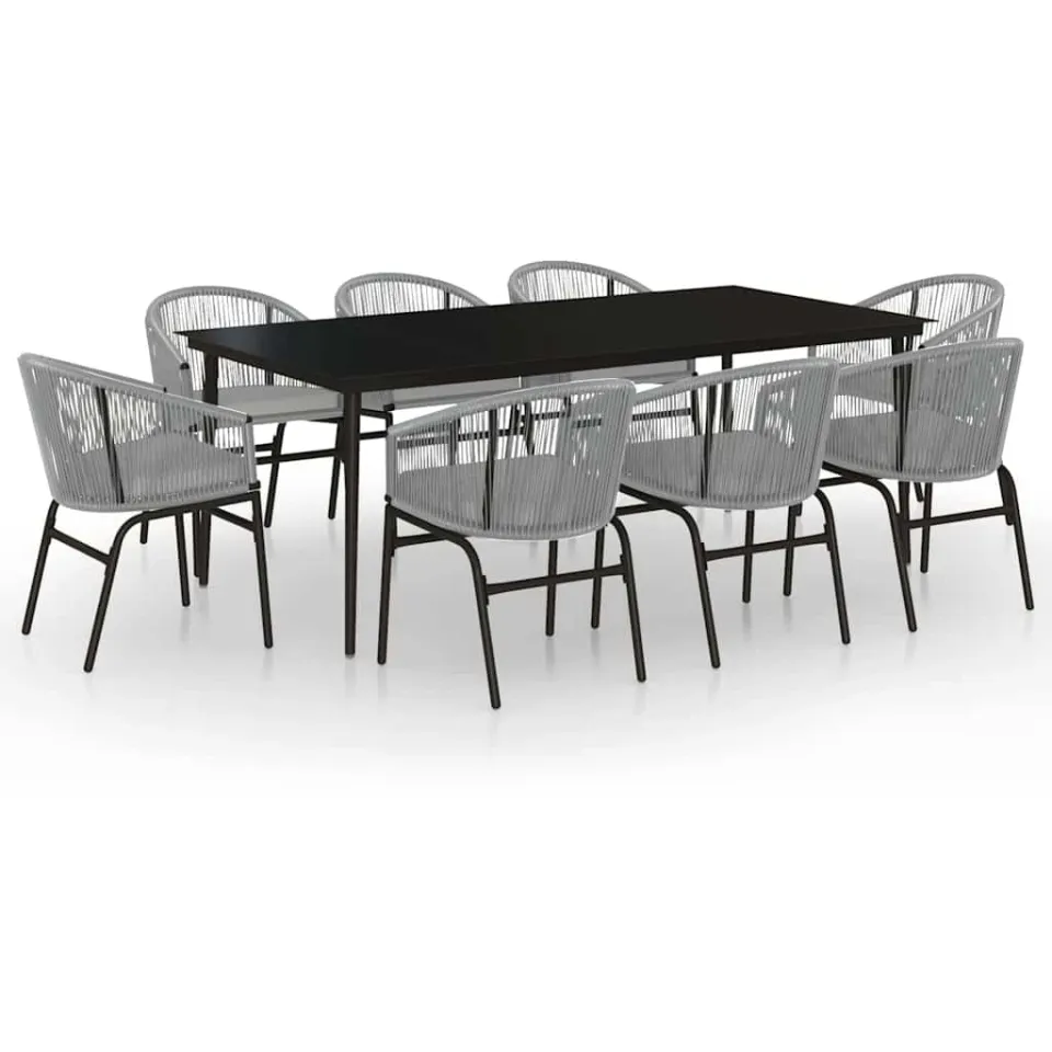 vidaXL 9-delige Tuinset antracietkleurig, foto 3