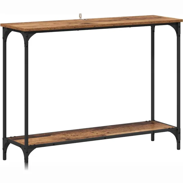 vidaXL Wandtafel - Oud - hout - 101 - x - 30.5 - x - 75 - cm - Bewerkt - hout Oud hout