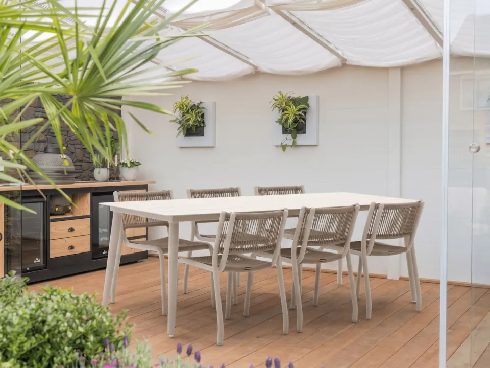 Manifesto Furniture Manifesto Sora dining tuintafel 220x90x74cm taupe, foto 3