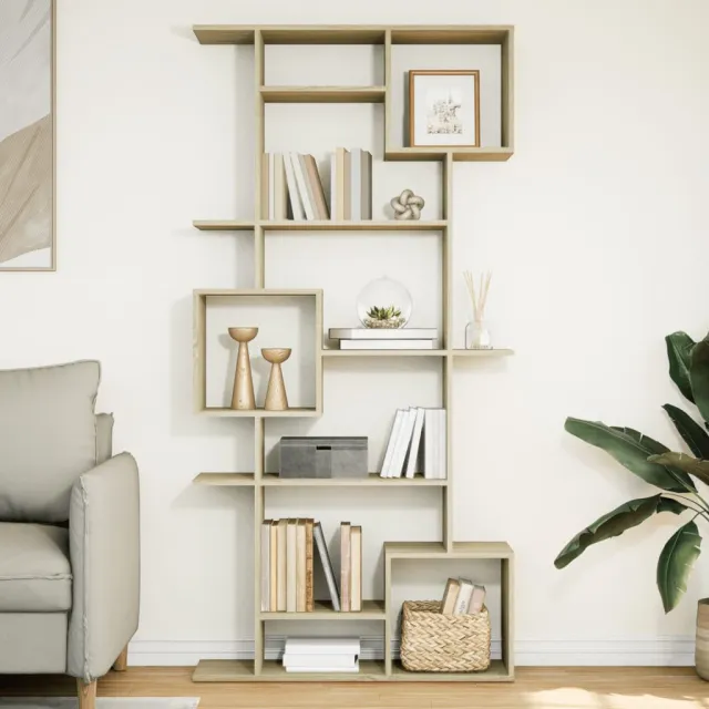 vidaXL Boekenkast 92x29x188 cm bewerkt hout sonoma eikenkleurig, foto 2