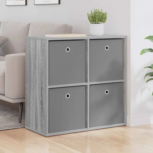 vidaXL Dressoir Grijs Sonoma 68,5 x 32 x 67 cm, foto 2