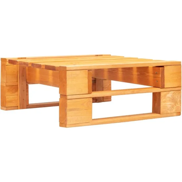 vidaXL Tuinhocker - pallet - hout - honingbruin