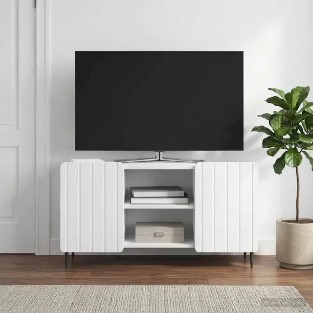 vidaXL TV-kast Wit 102 x 34,5 x 52 cm Bewerkt hout, foto 2