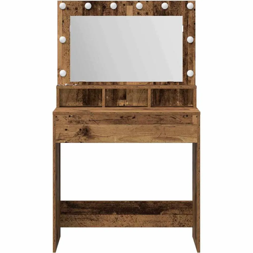 vidaXL Plafondtafel Oudhout 75,5 x 41 x 135 cm Bewerkt hout bruin, foto 3
