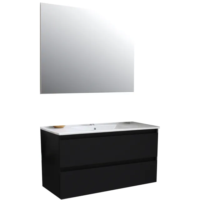 Boss & Wessing Pepper badmeubelset mat zwart