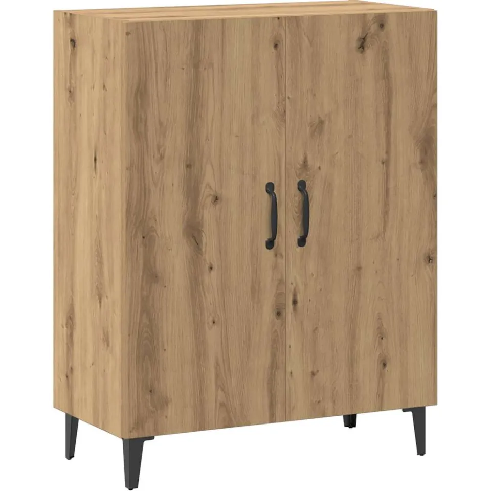 vidaXL Dressoir 70x34x90 cm bewerkt hout artisanaal eikenkleur, foto 3