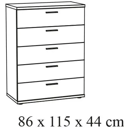 commode Andante-W5 wit, foto 2