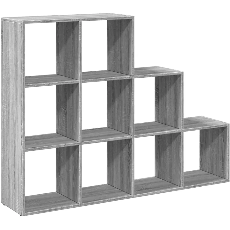 vidaXL Kamerscherm / boekenkast 137,5x29x103,5 cm hout grijs sonoma