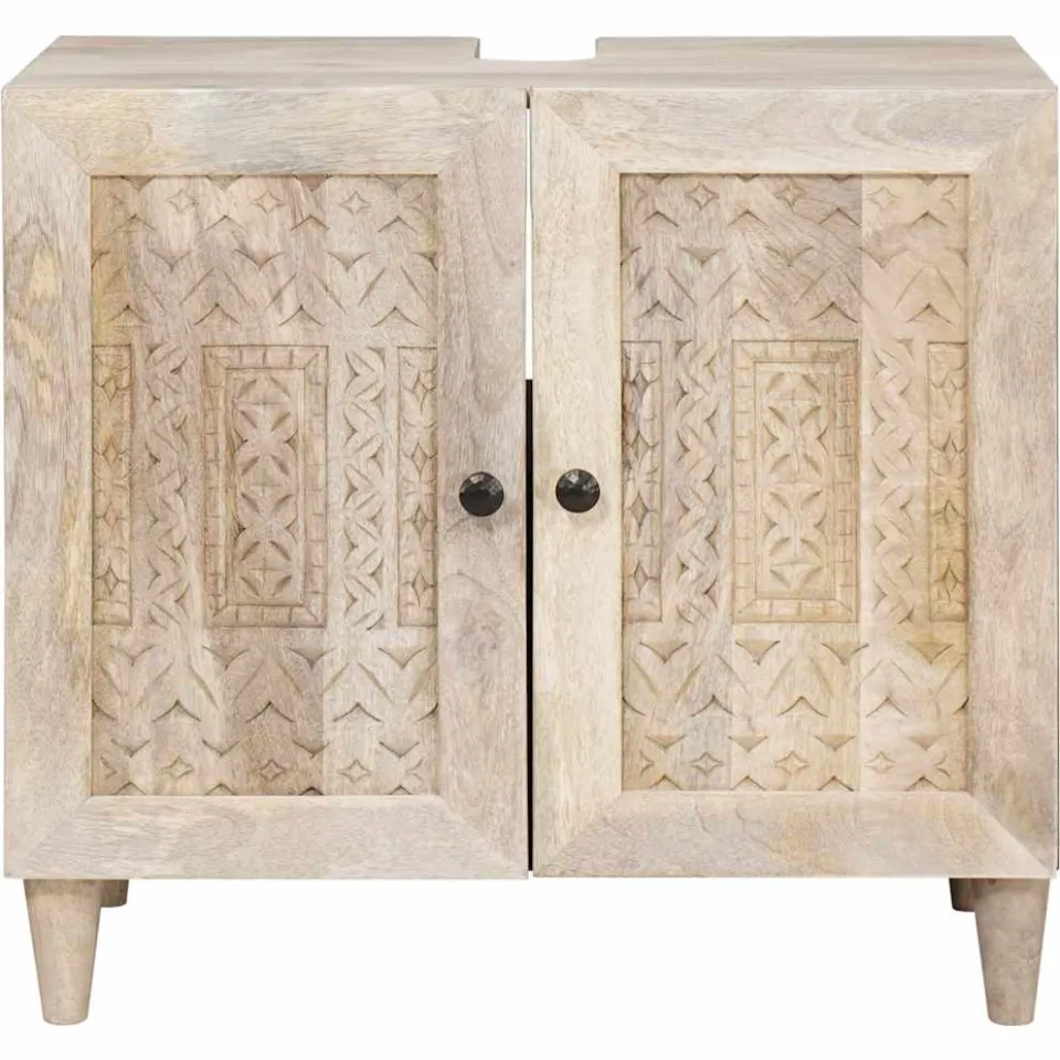 vidaXL Badkamerkast Wandgemonteerd met opslag Wit 62 x 33 x 58 cm, foto 2