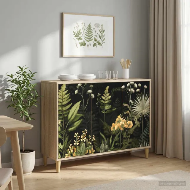vidaXL Dressoir RHENEN Sonoma 102 x 33 x 75 cm Bewerkt hout bruin, foto 2