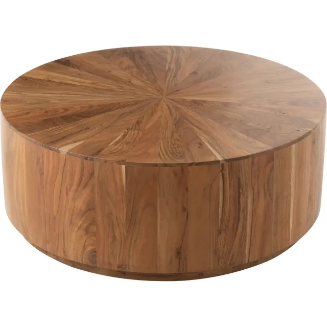 J-Line salontafel Rond - hout - naturel