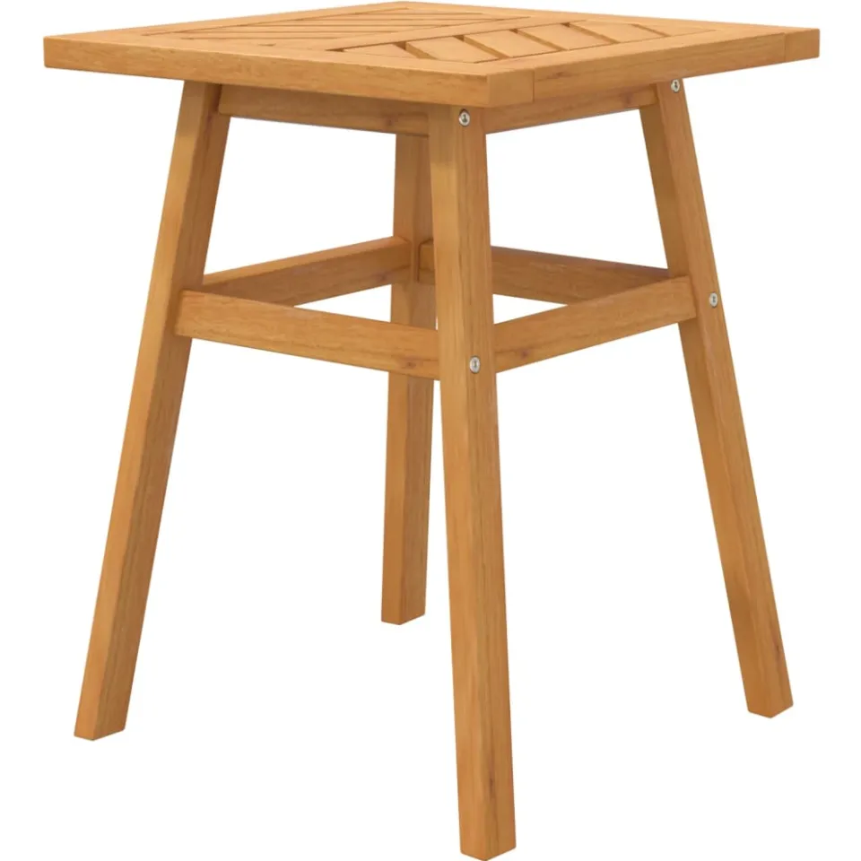 vidaXL Bijzettafel 45x45x60 cm massief acaciahout bruin, foto 4