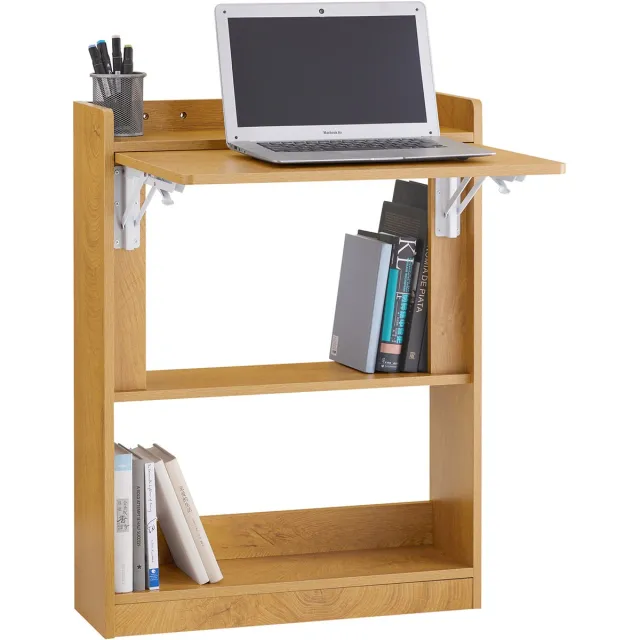 SoBuy FWT92-N Opvouwbaar Bureau - Houtcomposiet, 63x82x20cm Naturel
