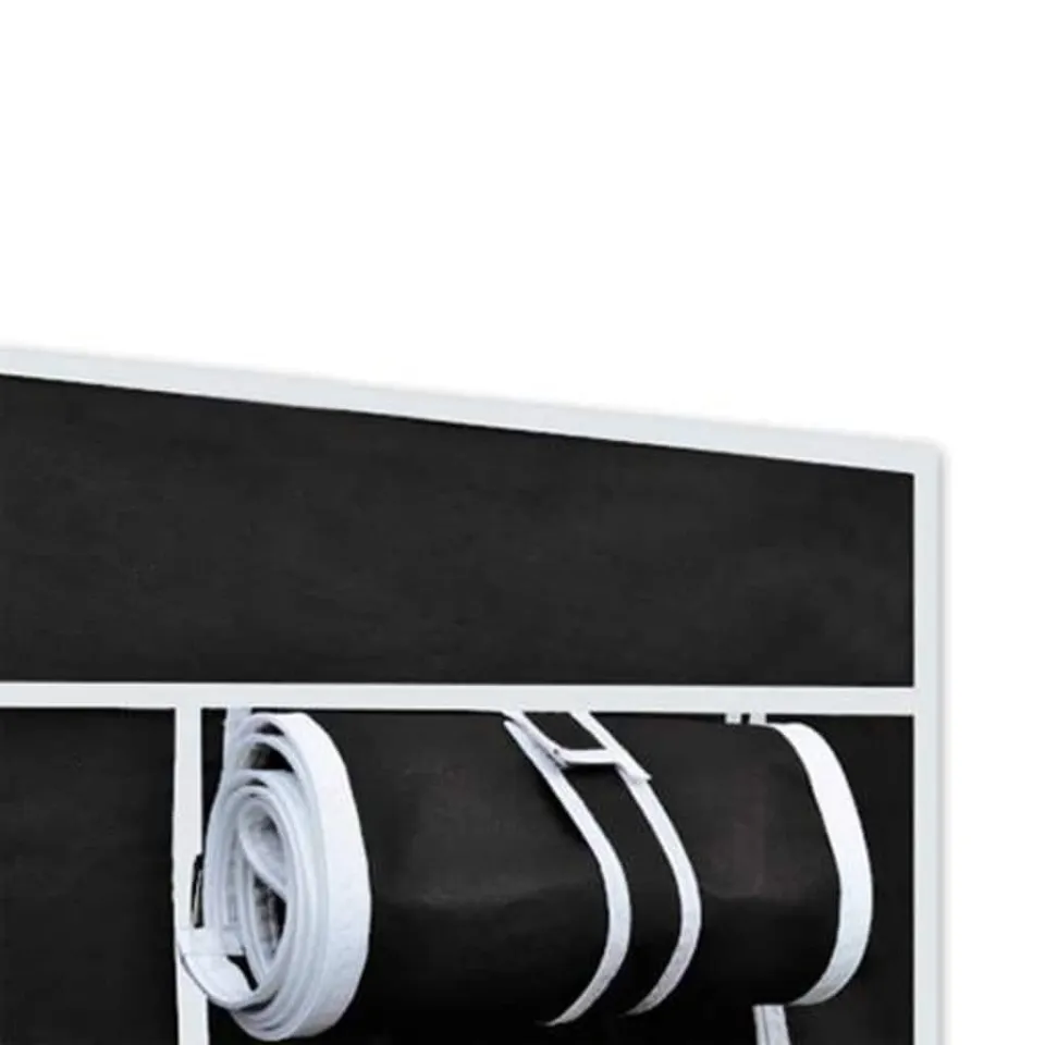 vidaXL Kledingkast opvouwbaar 110x45x175 cm zwart, foto 4