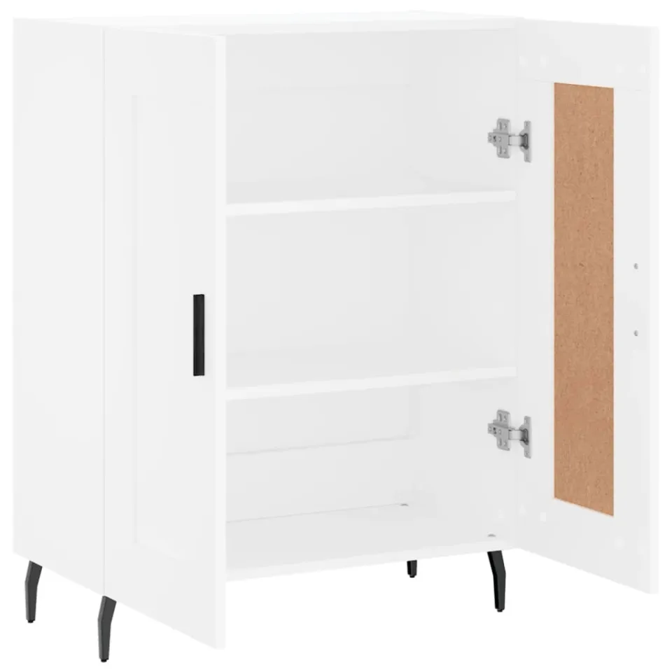 vidaXL Dressoir 69,5x34x90 cm bewerkt hout wit, foto 4