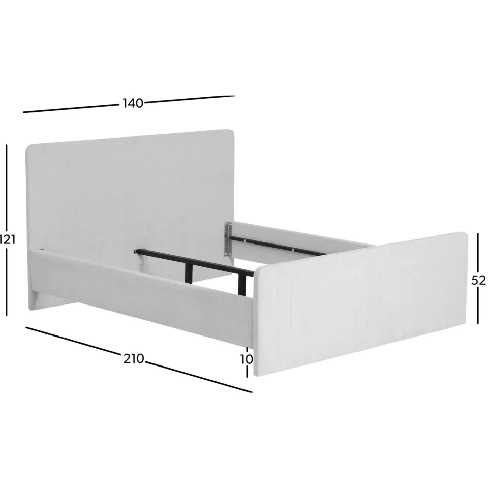 NOUS Living Corbo bed beige, foto 4