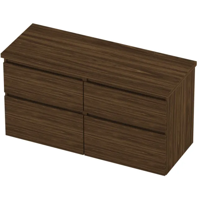 Proline Deck Badmeubelset Asymmetrisch 4 Laden 120x46x55 cm Cabana Oak Eiken