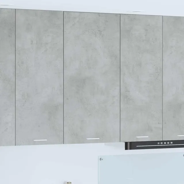 vidaXL Hangkast Beton Grijs en Wit 50 x 31 x 100 cm Bewerkt hout