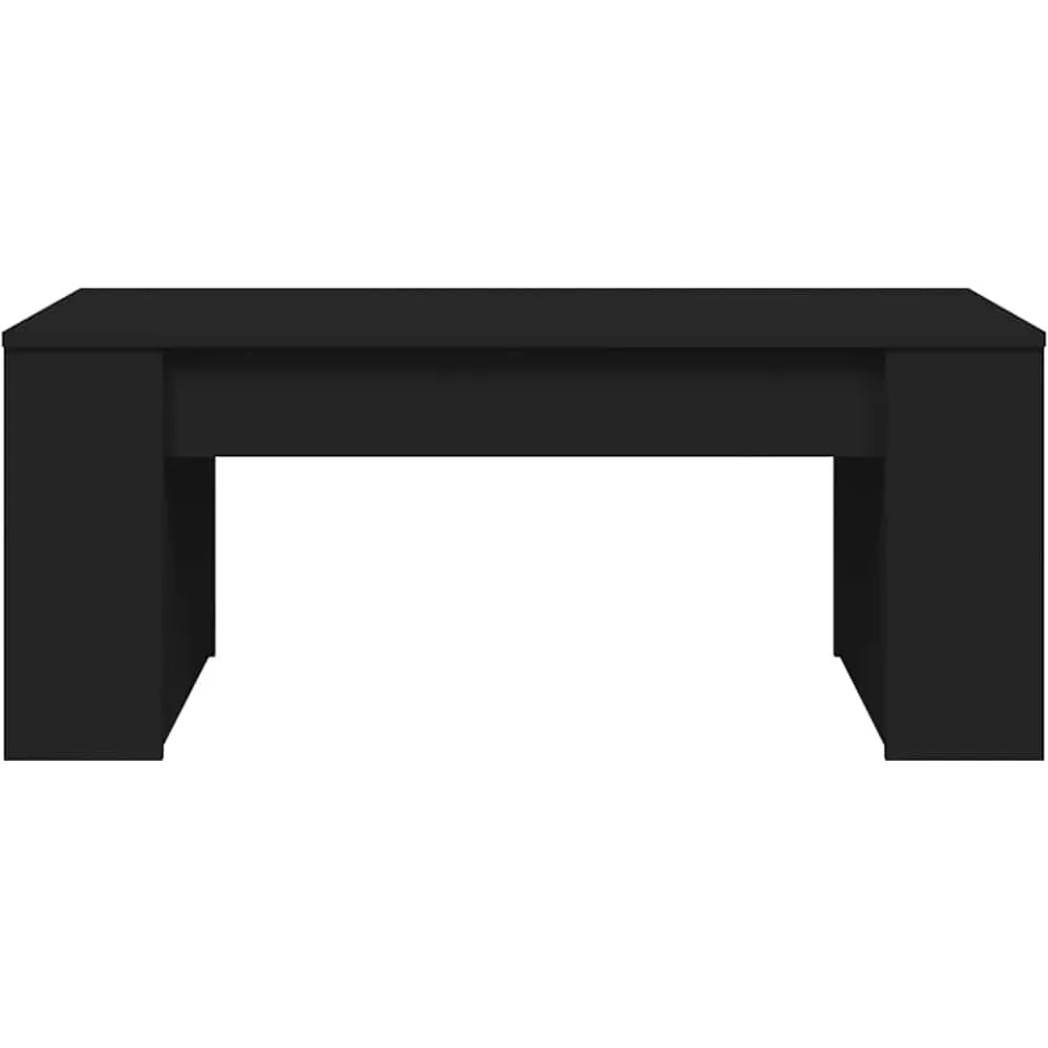 vidaXL Salontafel 102x50x45 cm bewerkt hout zwart