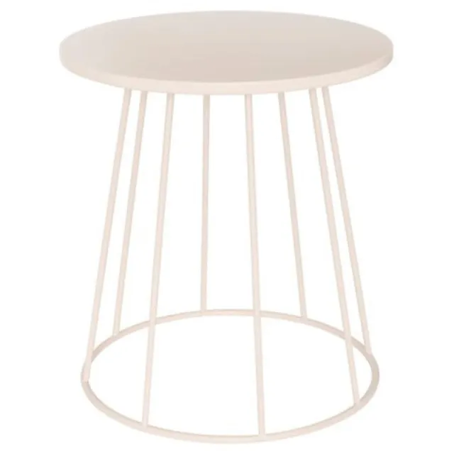 Atmosphera Créateur d'intérieur® Salontafel en bijzettafel latte Ø 38 cm metaal beige rond compact