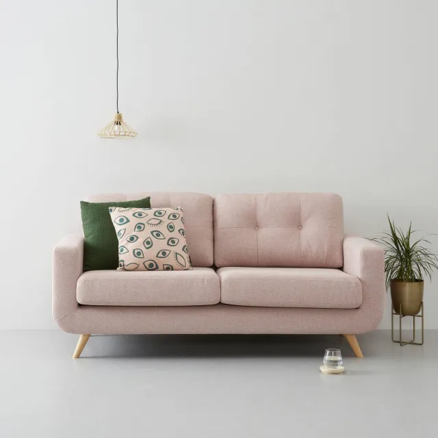 Wehkamp Home Palermo 2-zitsbank roze, foto 2