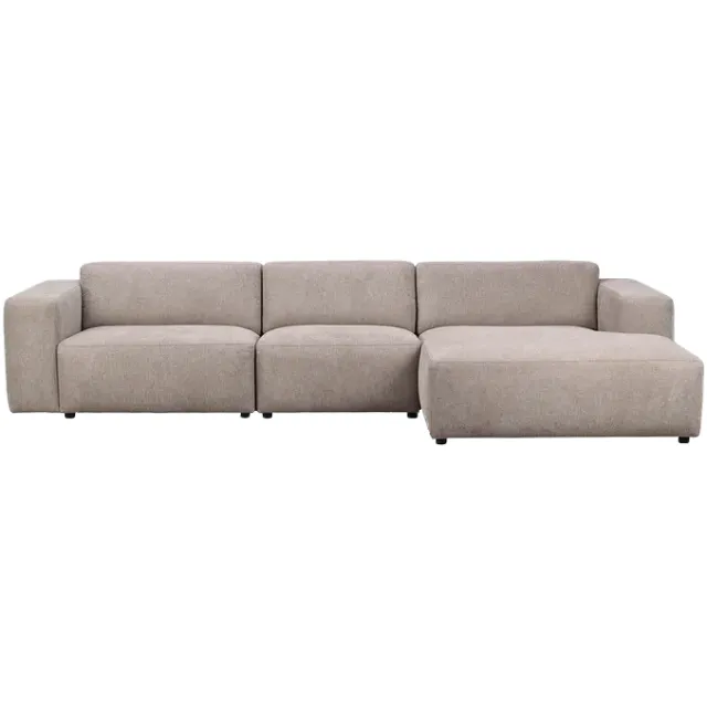 Rowico Home Willard gestoffeerde 4-zits hoekbank beige - rechts - 312 cm