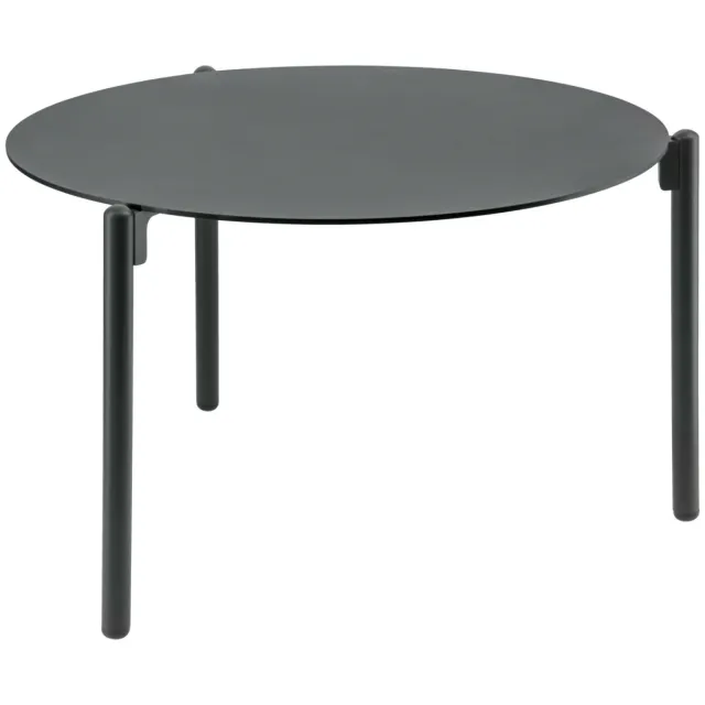 Vega Bijzettafel voor buiten Naira klein; 65x28.5 cm (ØxH); Tafelblad antraciet, frame antraciet; rond