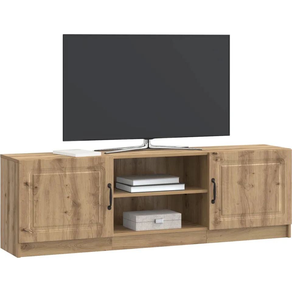 vidaXL TV-kast 150 x 31 x 47 cm Artisanaal eiken Bewerkt hout Bruin