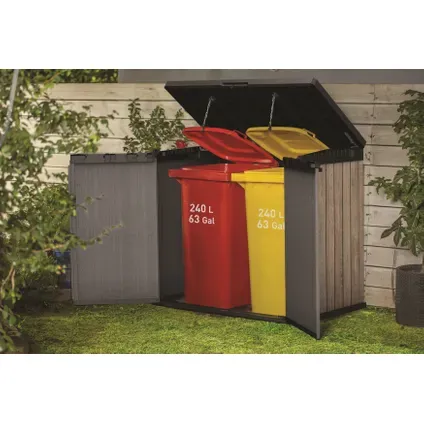 Opbergbox Keter Store It Out Ashwood - Kunststof - Bruin - 82x141x120cm - 1150l, foto 3