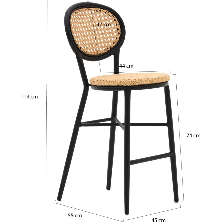 Forza Furniture Forza Tovel barstoel stapelbaar taupe, foto 2