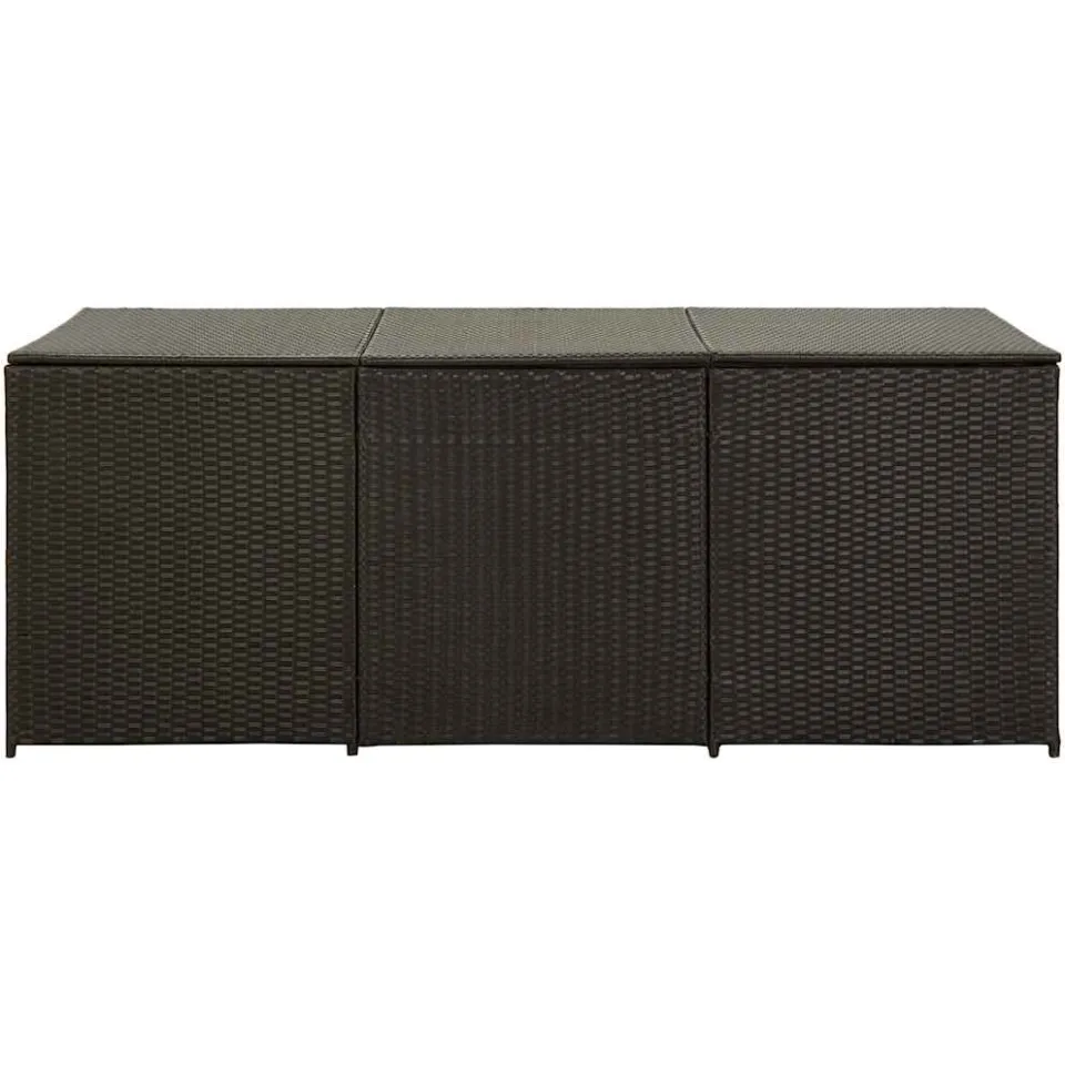 vidaXL Tuinbox 180x90x70 cm poly rattan bruin, foto 4