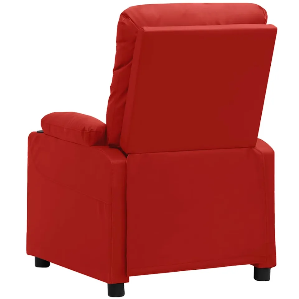 vidaXL Massagestoel kunstleer wijnrood, foto 3