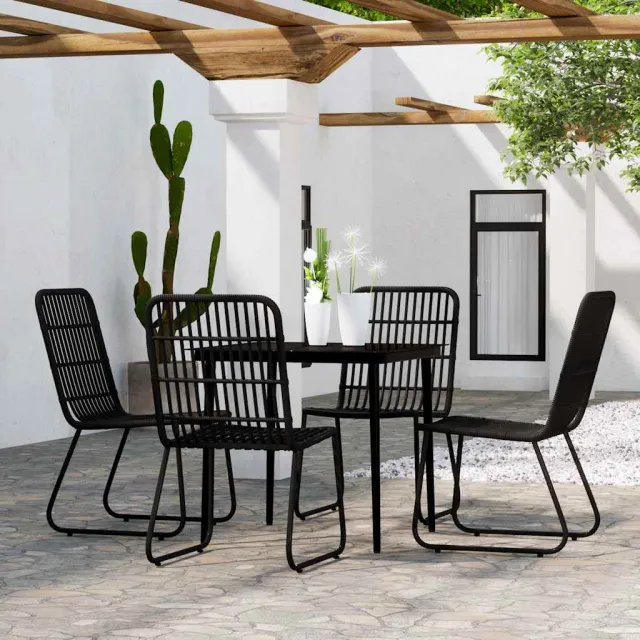 vidaXL 5-delige Tuinset zwart, foto 2