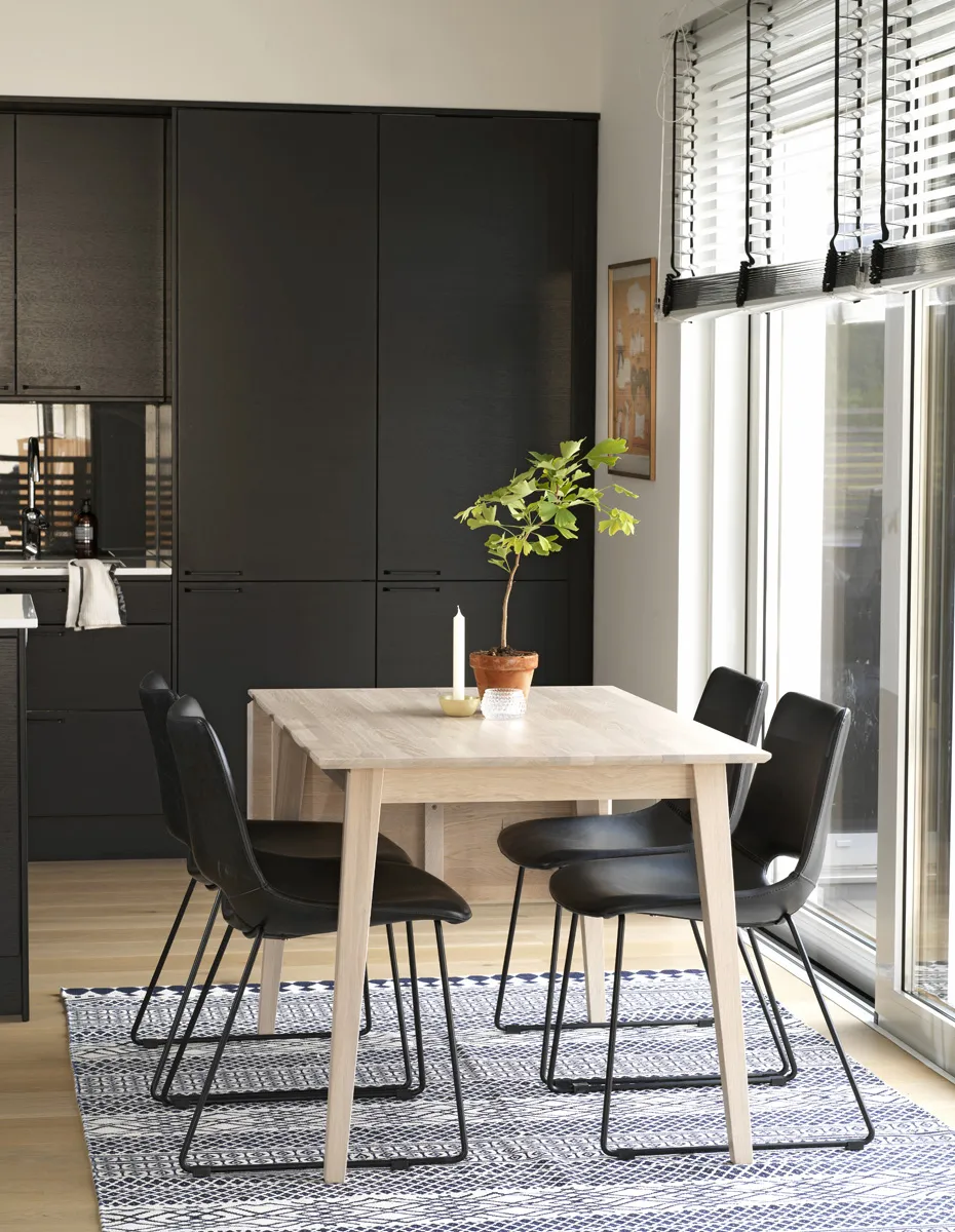 Rowico Home Filippa verlengbare houten eettafel whitewash - 120 x 80 cm, foto 2