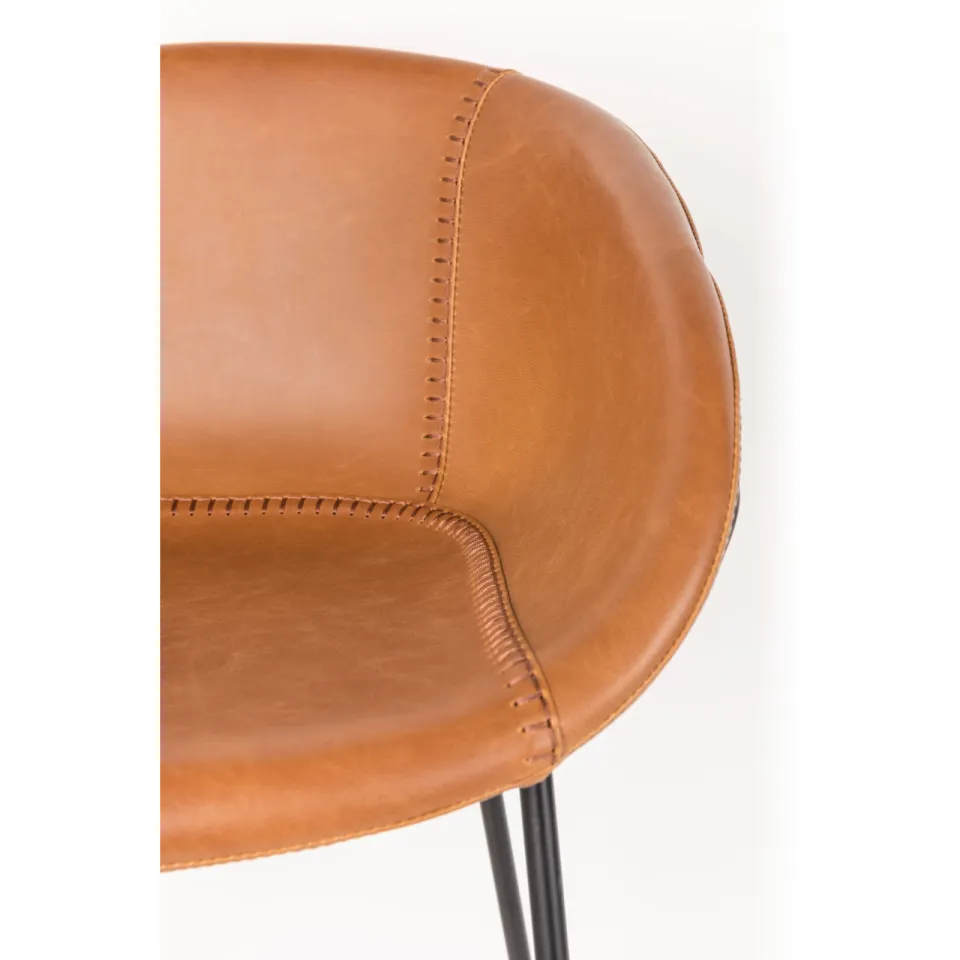 Zuiver Feston counter barkruk cognac, foto 7