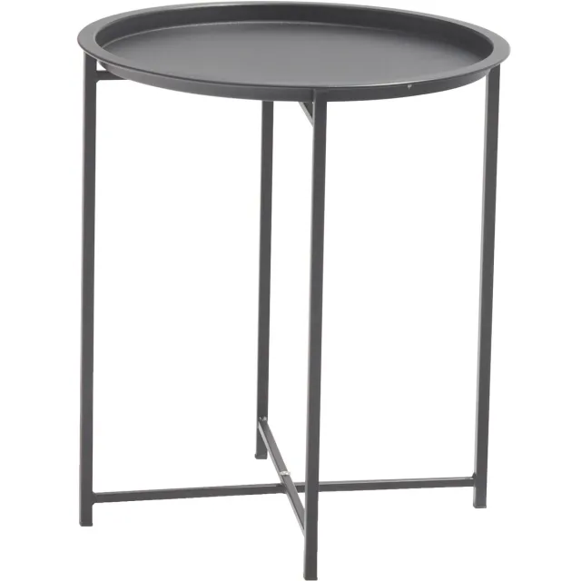 SenS-Line Nora Bijzettafel - Ø46cm - Metaal Zwart