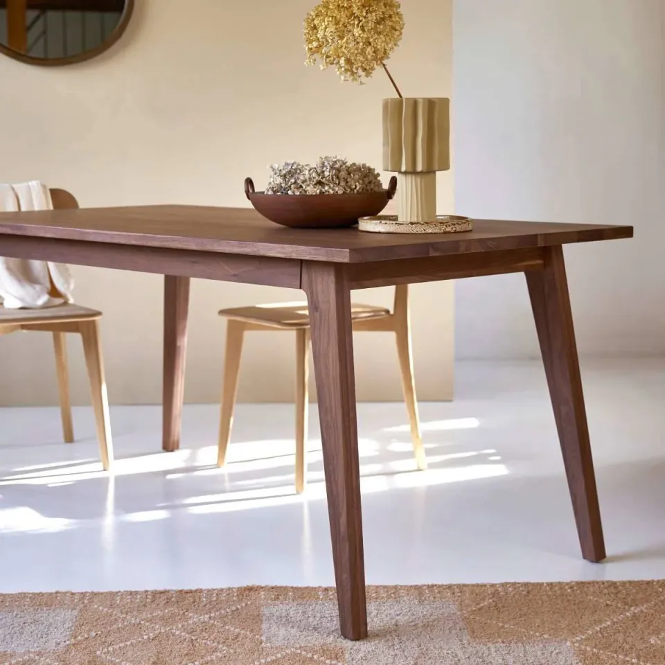 Tikamoon Esmée eettafel notenhout bruin, foto 4