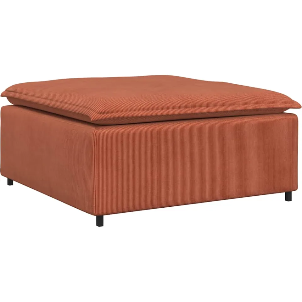 vidaXL Modulaire bank voetenbank module rood oranje 100x100x48 cm, foto 3